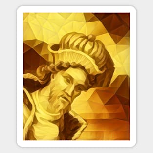 Dionysius of Halicarnassus Golden Portrait | Dionysius of Halicarnassus Artwork 9 Sticker